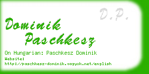 dominik paschkesz business card